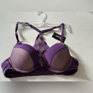 Etam Elegant Purple Women's Bra front close